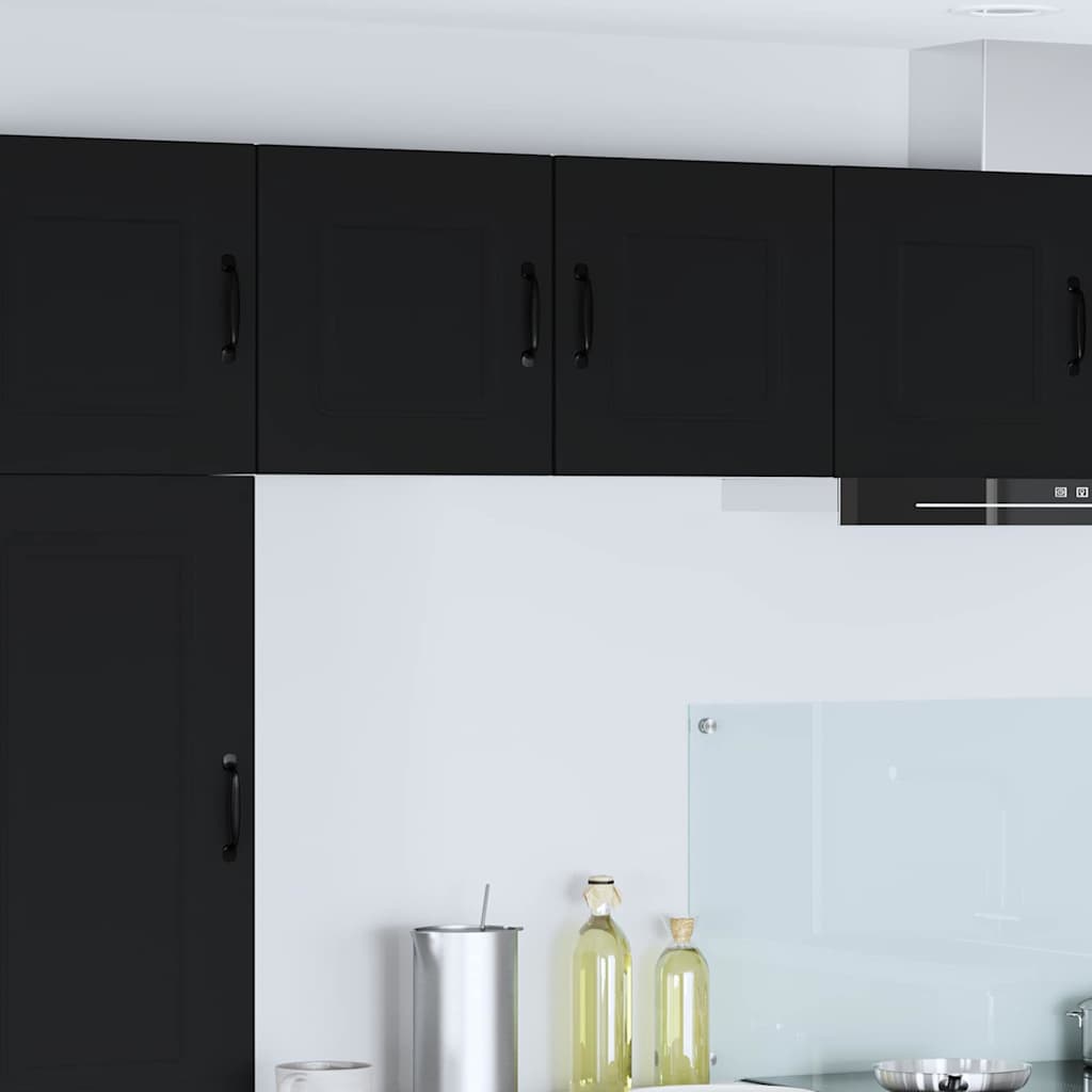 Kitchen Wall Cabinet with Shelf 2 pcs Black 40 x 31 x 40 cm