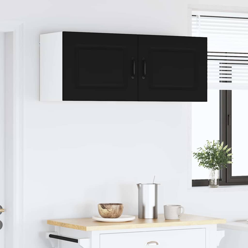 Kitchen Wall Cabinet with Shelf 2 pcs Black 50 x 31 x 40 cm