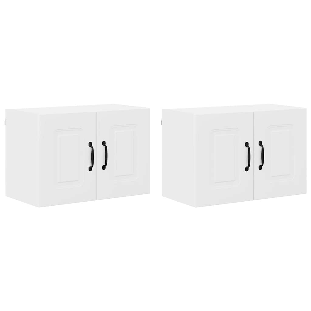Kitchen Wall Cabinet with Shelf 2 pcs White 60 x 31 x 40 cm