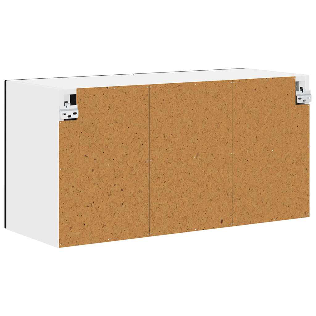 Kitchen Wall Cabinet Black 80 x 31 x 40 cm Engineered Wood