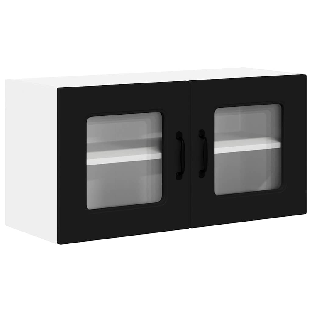 Kitchen Wall Cabinet Black 80 x 31 x 40 cm Engineered Wood