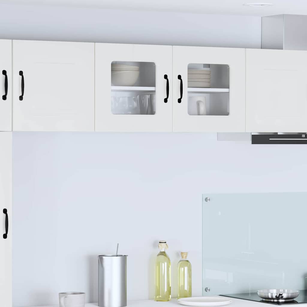 Kitchen Wall Cabinet with Door High Gloss White 80 x 31 x 40 cm