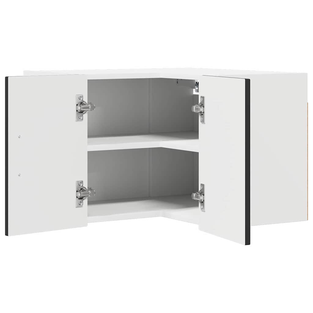 Kitchen Wall Cabinet Black 57 x 57 x 40 cm Engineered Wood