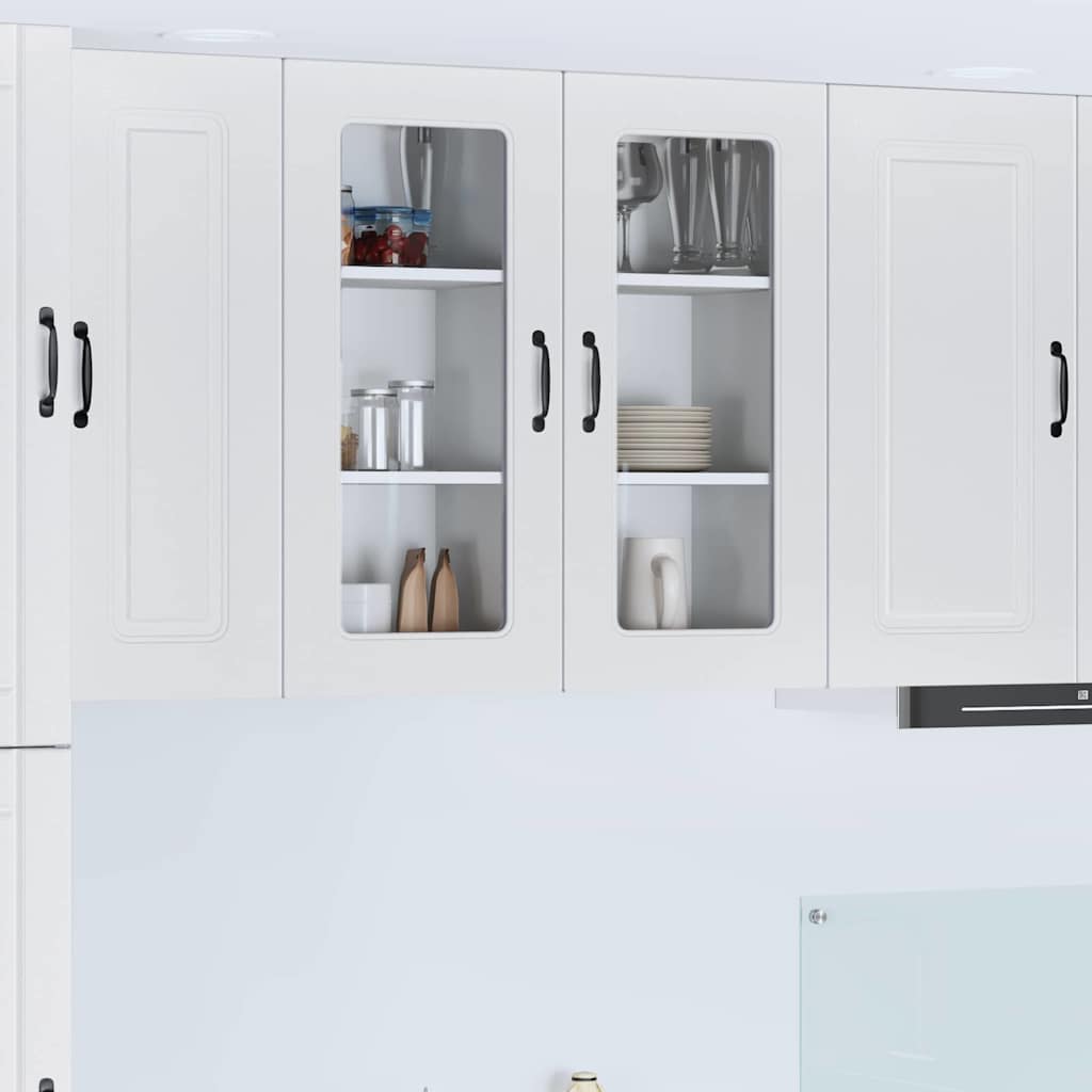 Kitchen Wall Cabinet with Door High Gloss White 40 x 31 x 80 cm
