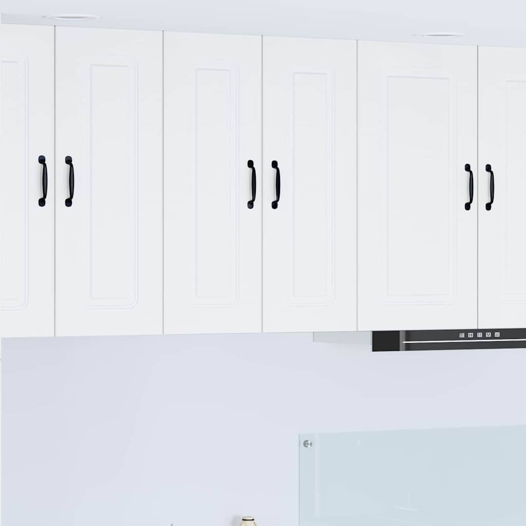 Kitchen Wall Cabinet with Shelf 2 pcs White 30 x 31 x 80 cm