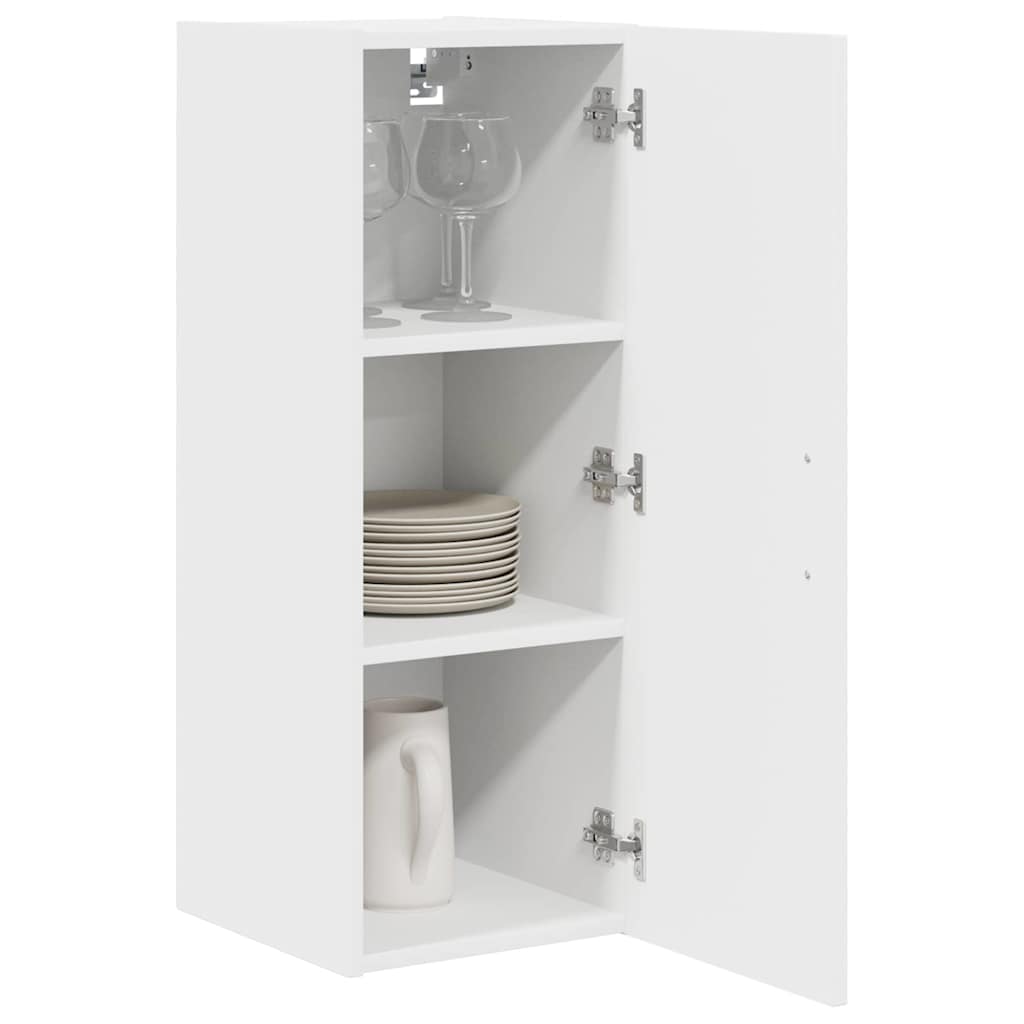 Kitchen Wall Cabinet with Shelf 2 pcs White 30 x 31 x 80 cm