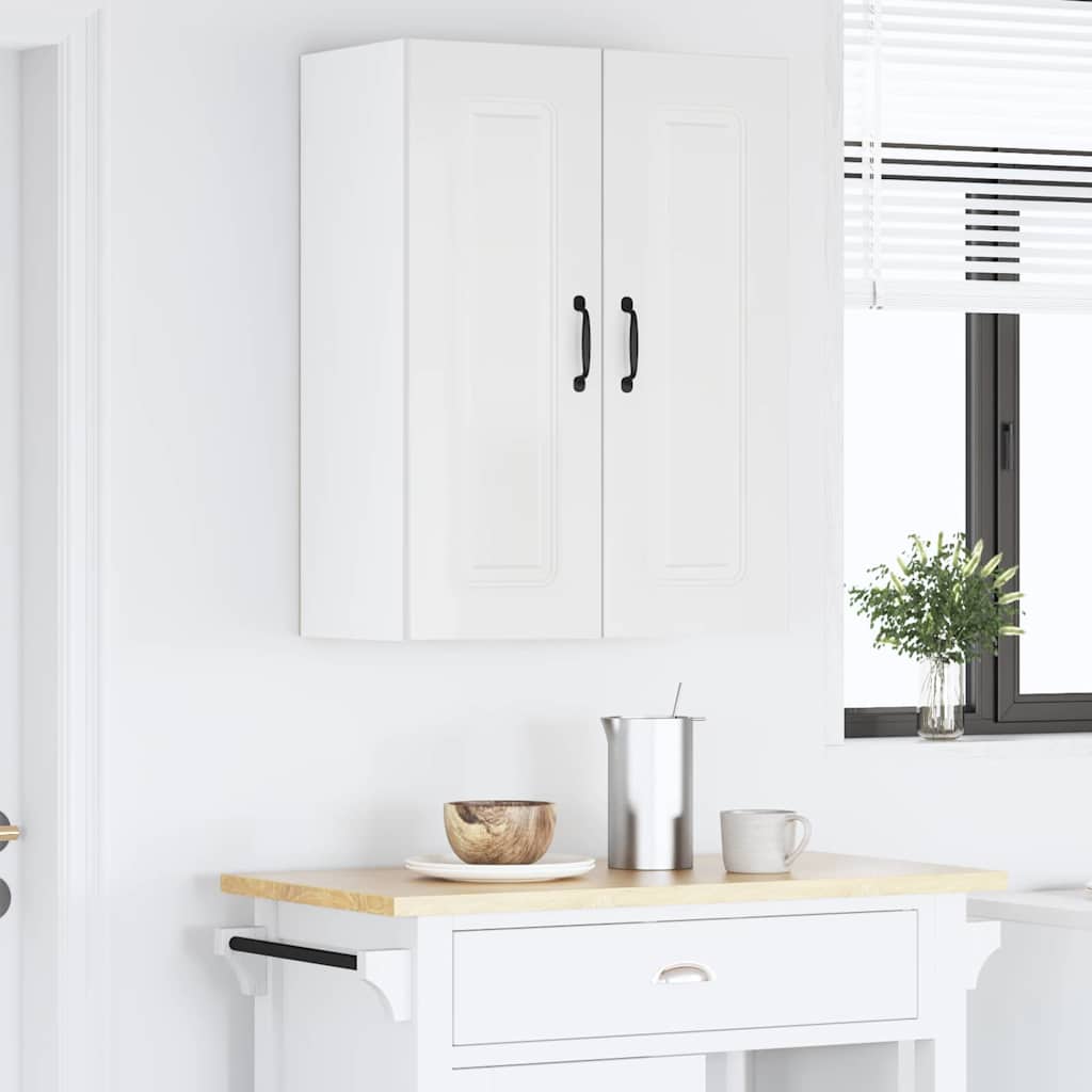 Kitchen Wall Cabinet 2 pcs High Gloss White 30 x 31 x 80 cm