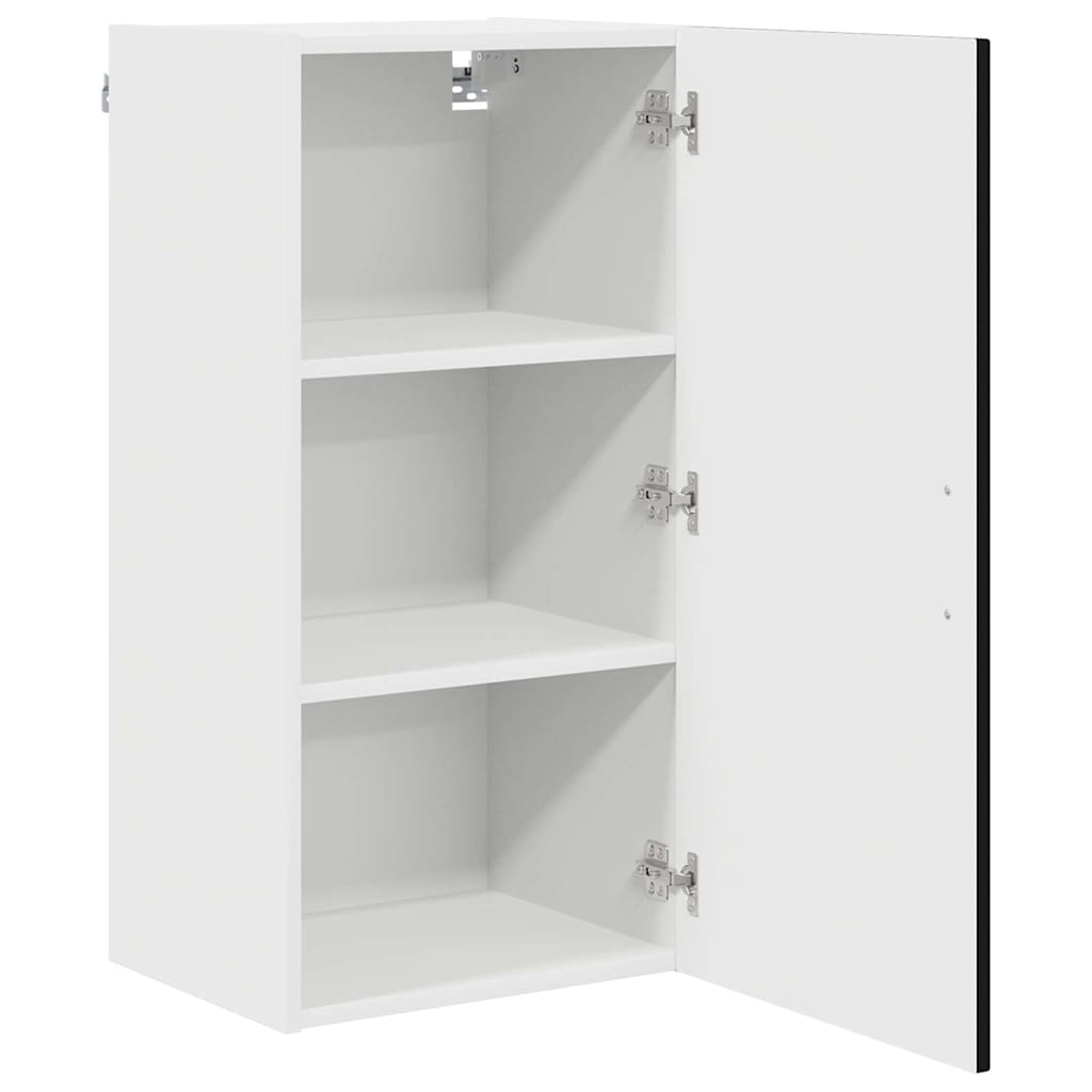 Kitchen Wall Cabinet Black 40 x 31 x 80 cm Engineered Wood
