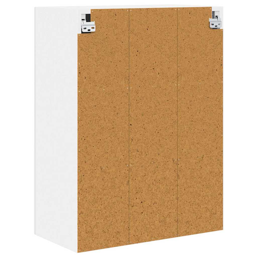Kitchen Wall Cabinet with Door High Gloss White 60 x 31 x 80 cm