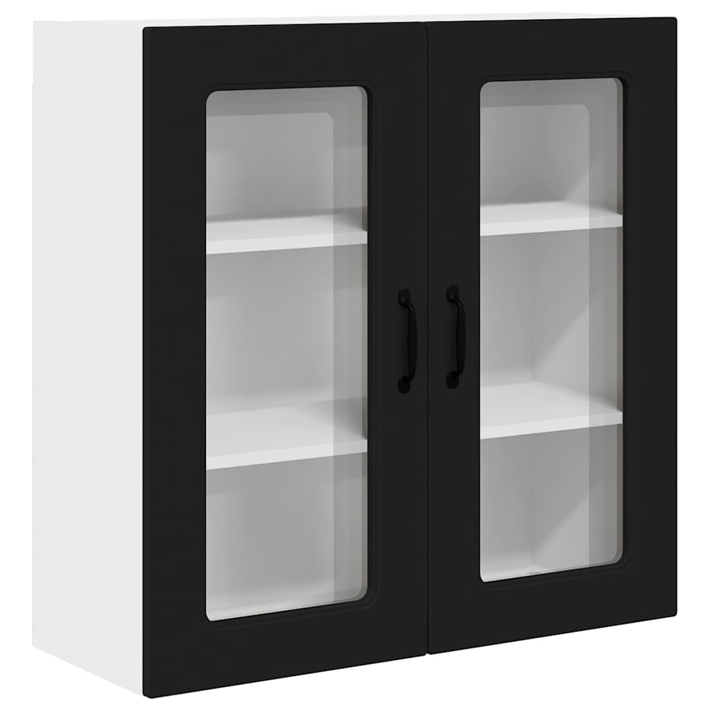 Kitchen Wall Cabinet Black 80 x 31 x 80 cm Engineered Wood