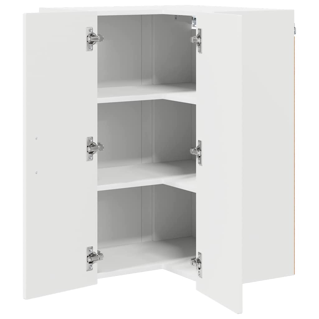 Kitchen Wall Cabinet White 57 x 57 x 80 cm Engineered Wood