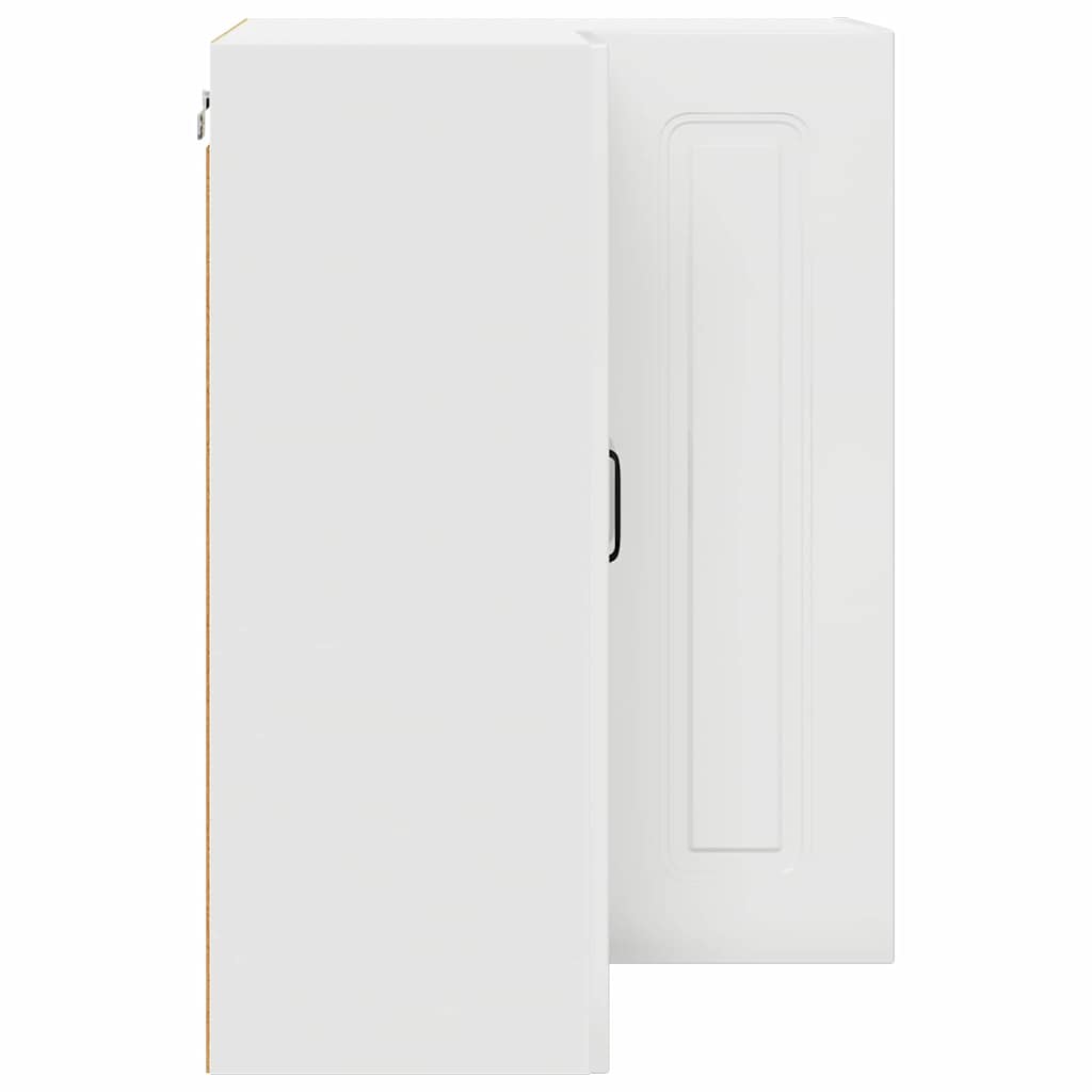 Kitchen Wall Cabinet with Door High Gloss White 57 x 57 x 80 cm