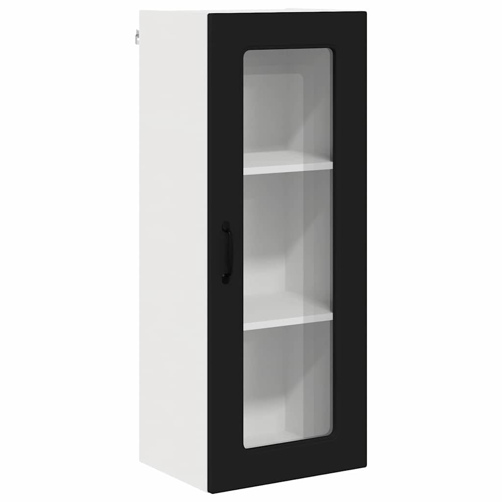 Kitchen Wall Cabinet Black 40 x 31 x 100 cm Engineered Wood