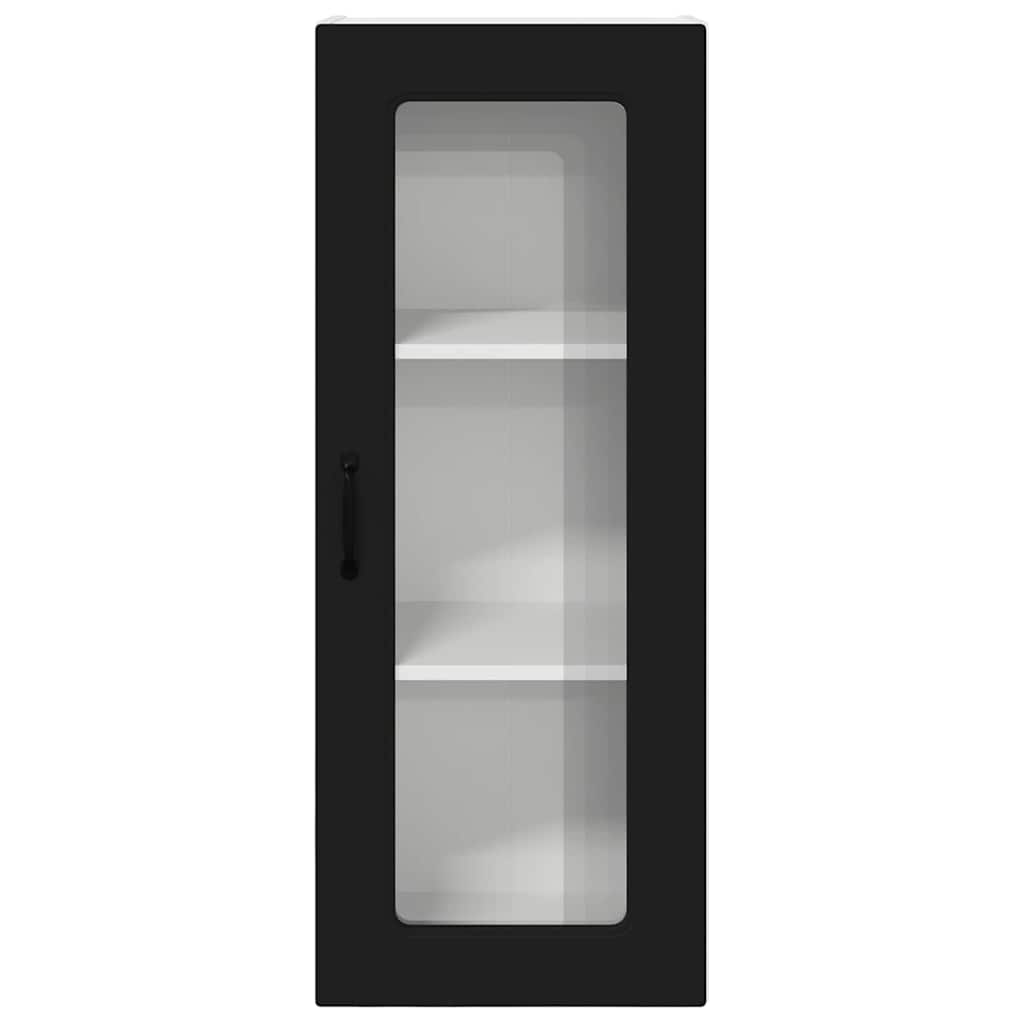 Kitchen Wall Cabinet Black 40 x 31 x 100 cm Engineered Wood