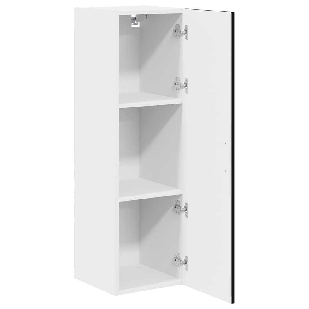 Kitchen Wall Cabinet Black 30 x 31 x 100 cm Engineered Wood