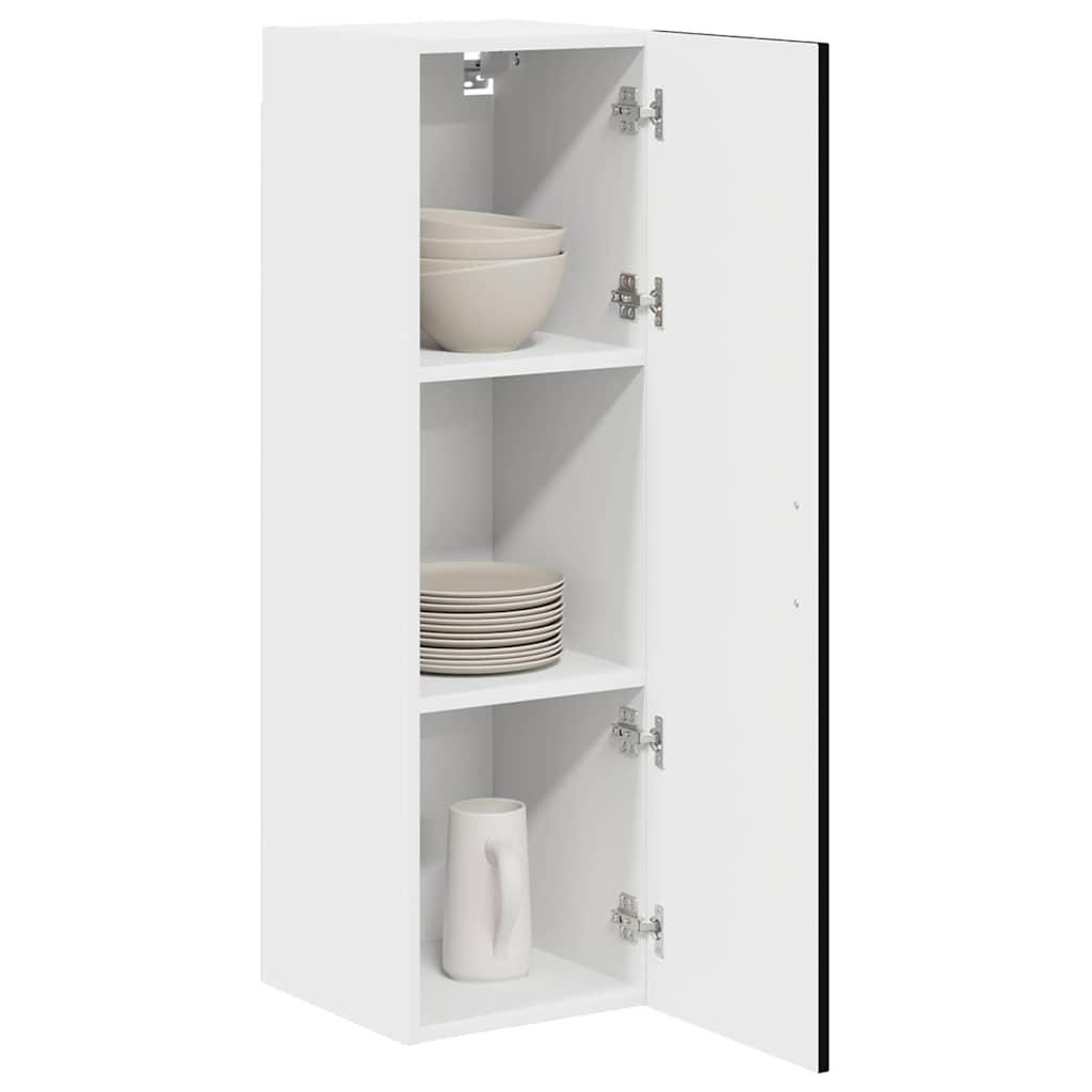 Kitchen Wall Cabinet Black 30 x 31 x 100 cm Engineered Wood