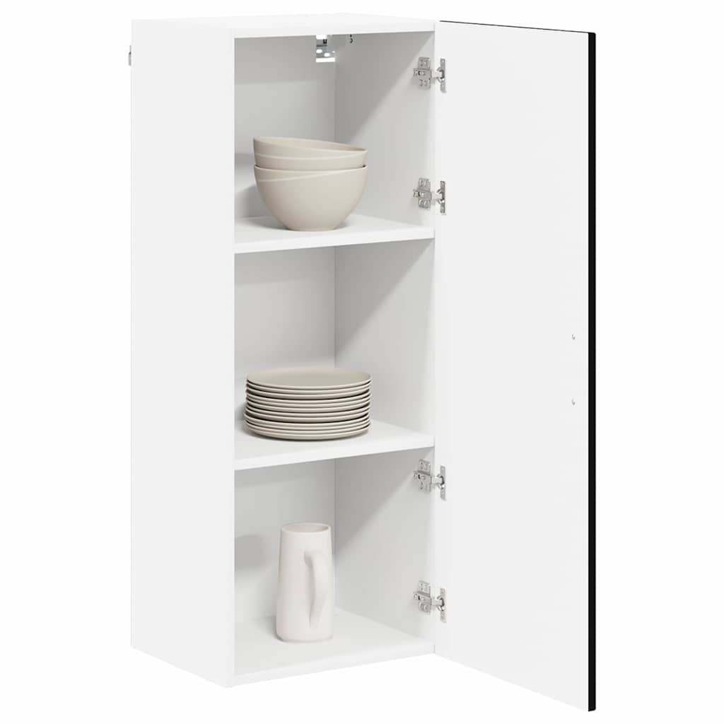 Kitchen Wall Cabinet Black 40 x 31 x 100 cm Engineered Wood