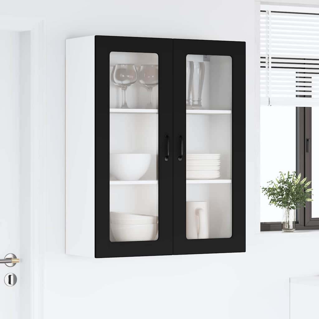 Kitchen Wall Cabinet Black 80 x 31 x 100 cm Engineered Wood