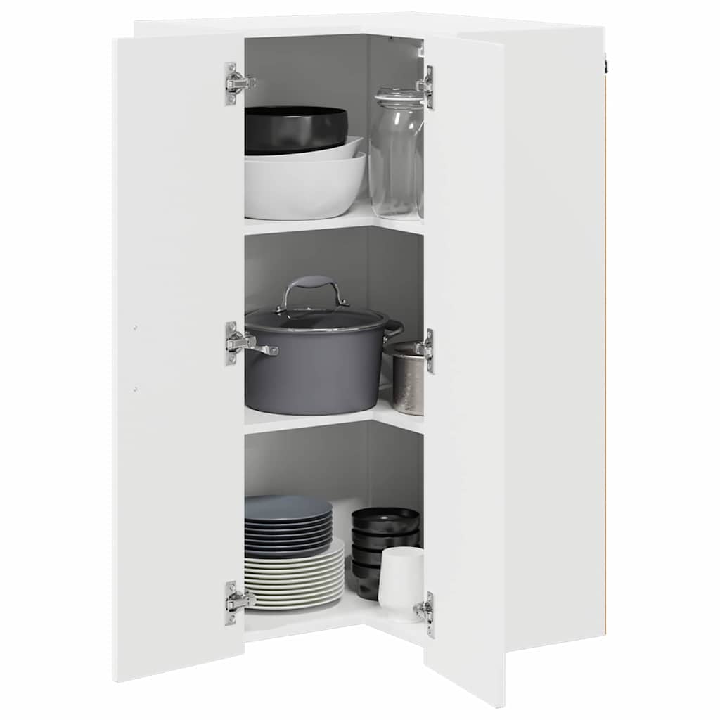 Kitchen Wall Cabinet White 57 x 57 x 100 cm Engineered Wood