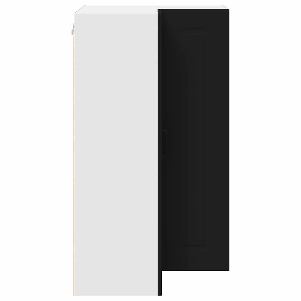 Kitchen Wall Cabinet Black 57 x 57 x 100 cm Engineered Wood