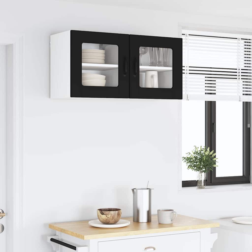 Kitchen Wall Cabinet Black 40 x 31 x 40 cm Engineered Wood