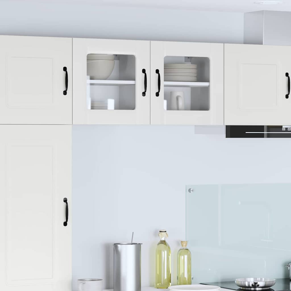 Kitchen Wall Cabinet 2 pcs High Gloss White 40 x 31 x 40 cm