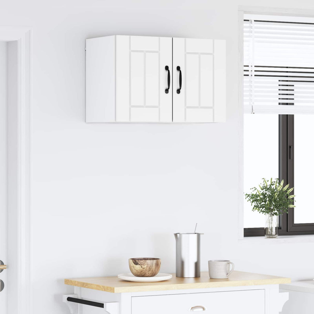 Wall Cabinet LUCCA 2 pcs White 30 x 31 x 40 cm Engineered Wood