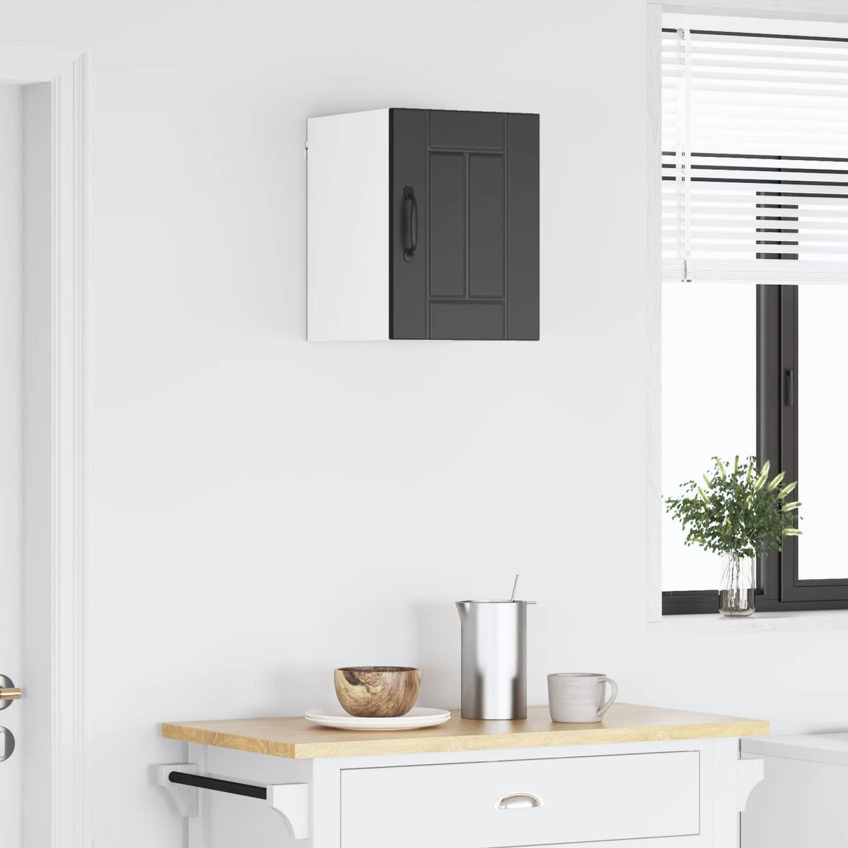 Wall Cabinet LUCCA Black 30 x 31 x 40 cm Engineered Wood