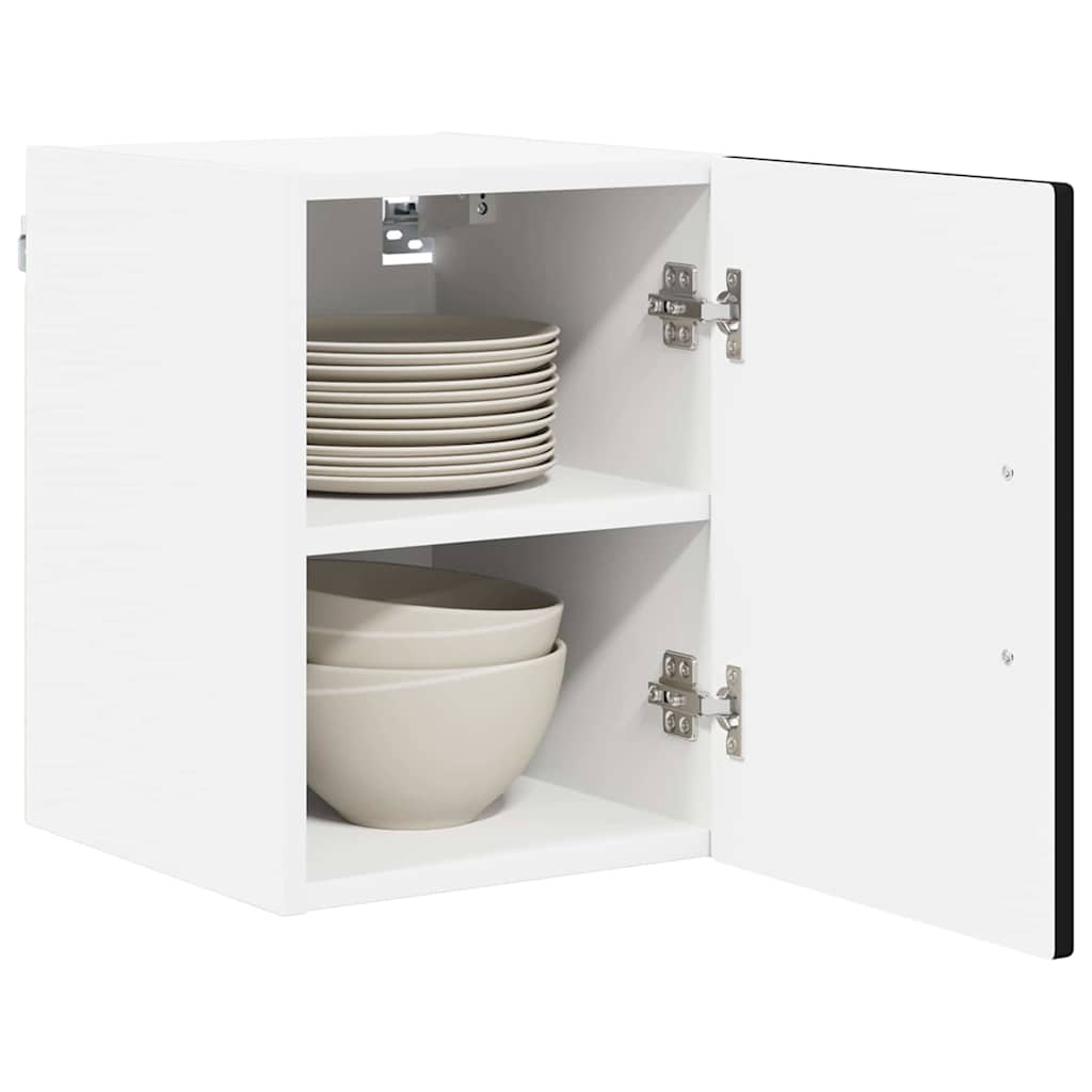Kitchen Wall Cabinet with Shelf 2 pcs Black 30 x 31 x 40 cm