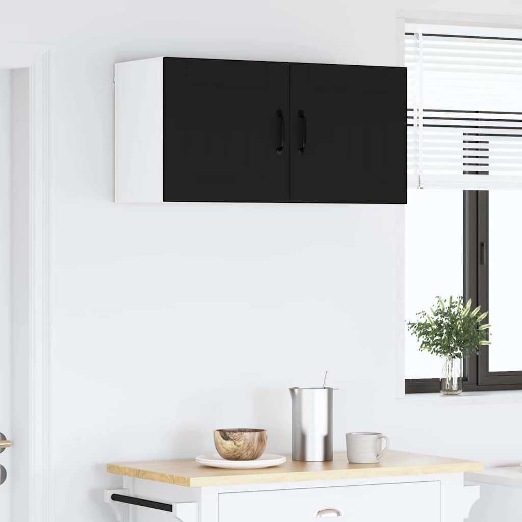 Kitchen Wall Cabinet Black 40 x 31 x 40 cm Engineered Wood
