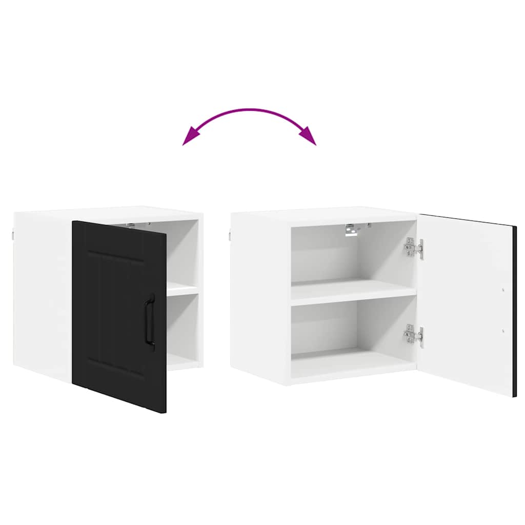 Kitchen Wall Cabinet Black 40 x 31 x 40 cm Engineered Wood