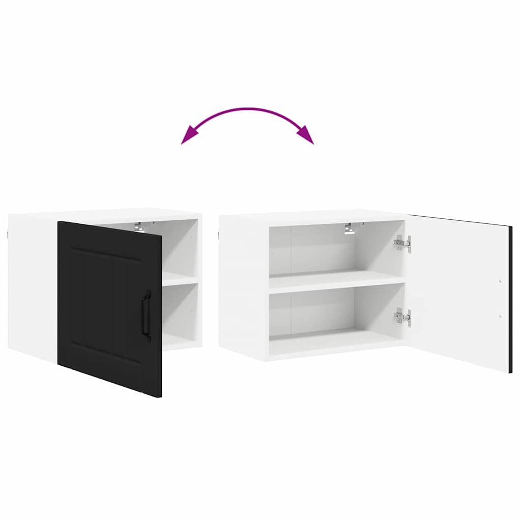 Kitchen Wall Cabinet Black 50 x 31 x 40 cm Engineered Wood