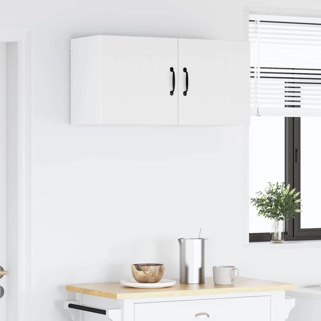 Kitchen Wall Cabinet High Gloss White 80 x 31 x 40 cm