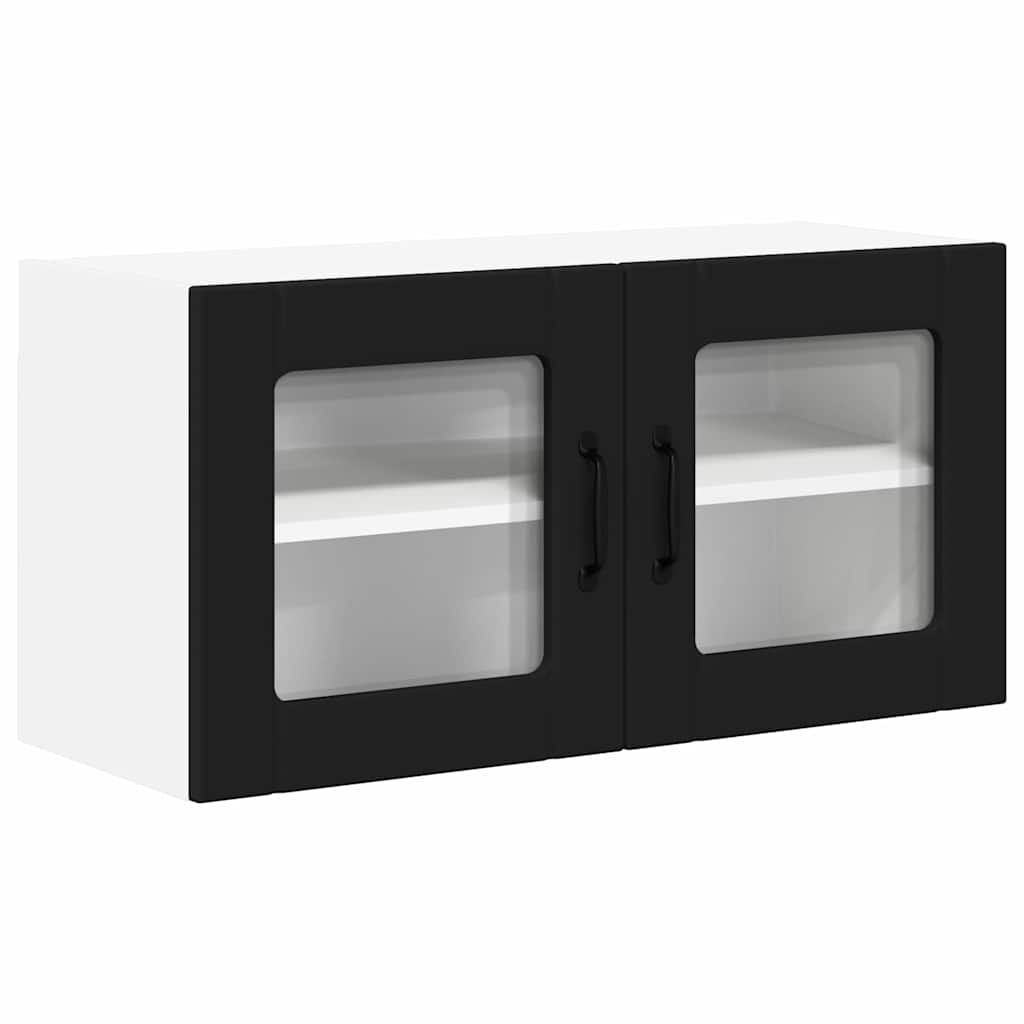 Kitchen Wall Cabinet Black 80 x 31 x 40 cm Engineered Wood