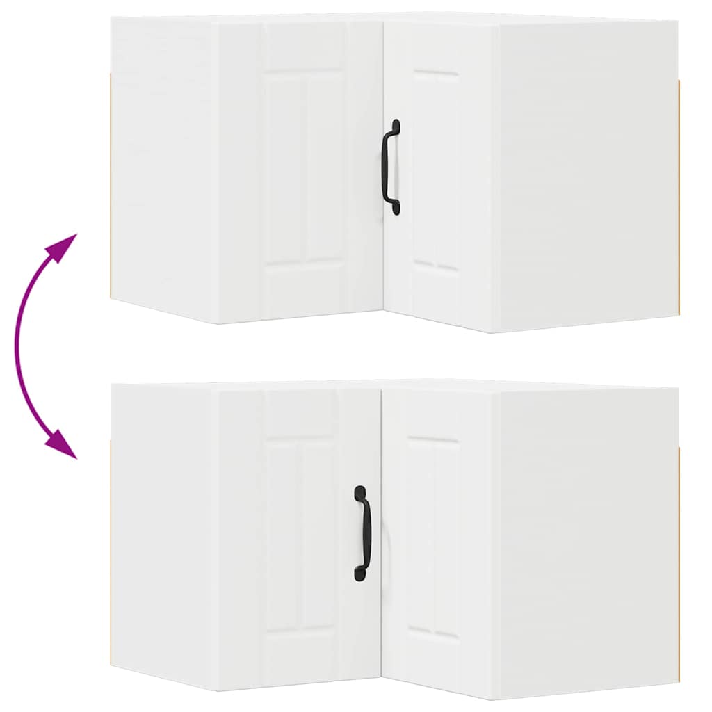 Kitchen Wall Cabinet White 57 x 57 x 40 cm Engineered Wood