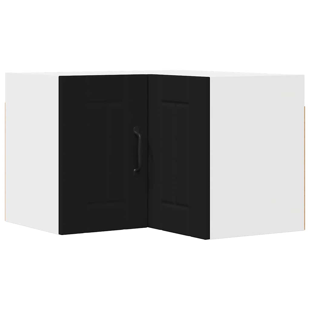 Kitchen Wall Cabinet Black 57 x 57 x 40 cm Engineered Wood