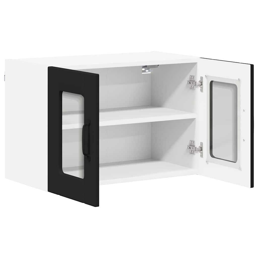 Kitchen Wall Cabinet with Shelf 2 pcs Black 60 x 31 x 40 cm