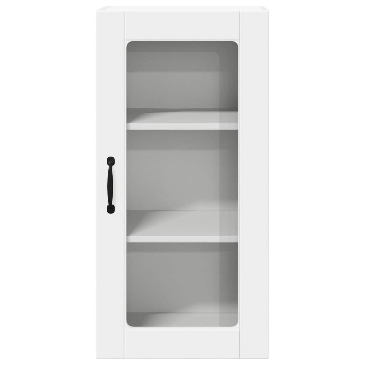 Wall Glass Cabinet LUCCA 2 pcs White 40 x 31 x 80 cm