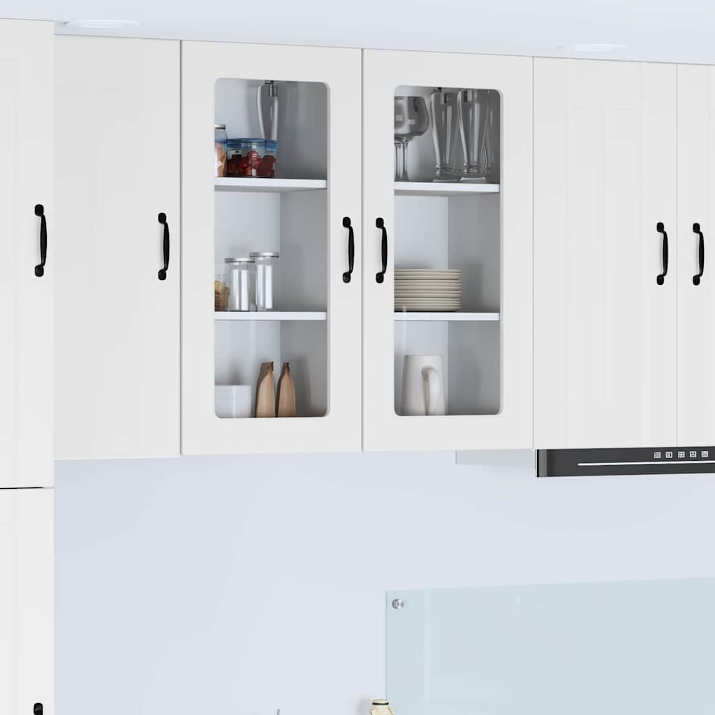 Kitchen Wall Cabinet High Gloss White 40 x 31 x 80 cm