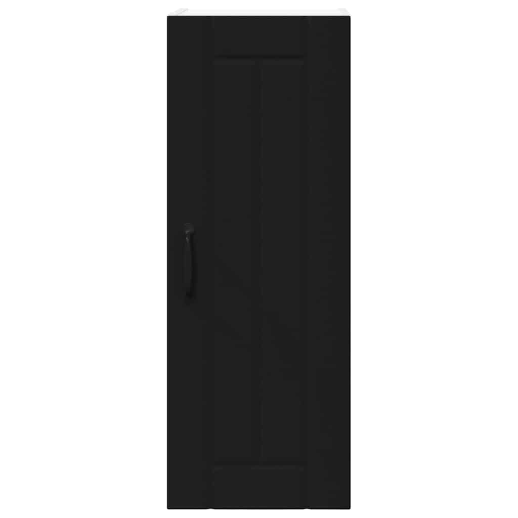 Kitchen Wall Cabinet Black 30 x 31 x 80 cm Engineered Wood