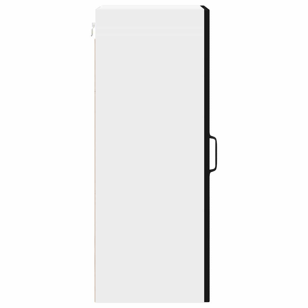 Kitchen Wall Cabinet with Shelf 2 pcs Black 30 x 31 x 80 cm