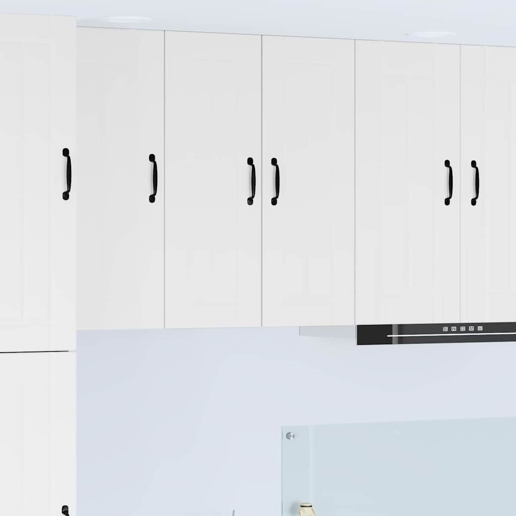 Kitchen Wall Cabinet 2 pcs High Gloss White 30 x 31 x 80 cm
