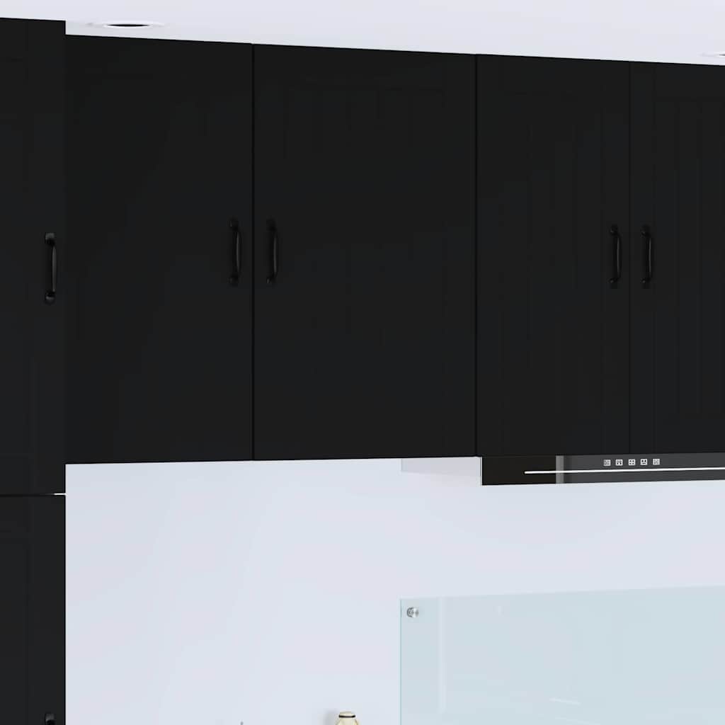 Kitchen Wall Cabinet Black 50 x 31 x 80 cm Engineered Wood