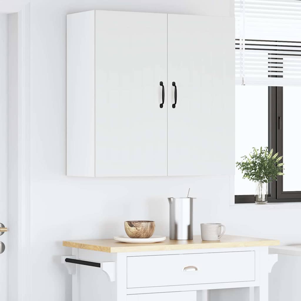 Kitchen Wall Cabinet High Gloss White 80 x 31 x 80 cm