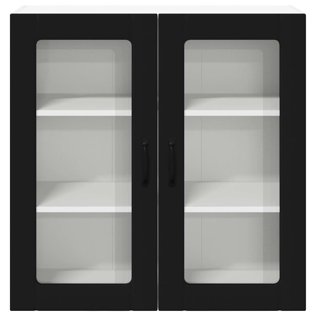 Kitchen Wall Cabinet Black 80 x 31 x 80 cm Engineered Wood
