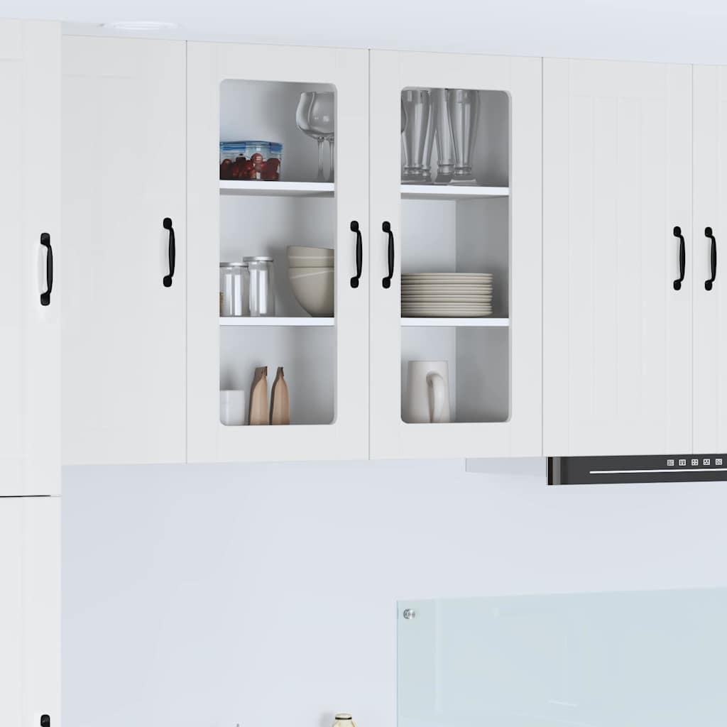Kitchen Wall Cabinet High Gloss White 80 x 31 x 80 cm