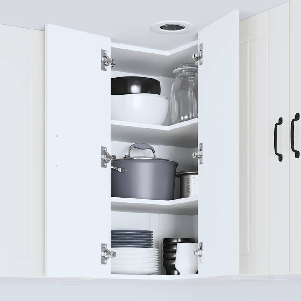 Kitchen Wall Cabinet White 57 x 57 x 80 cm Engineered Wood