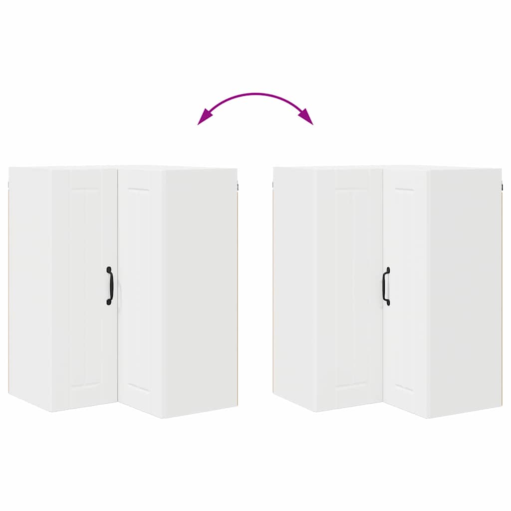 Kitchen Wall Cabinet White 57 x 57 x 80 cm Engineered Wood