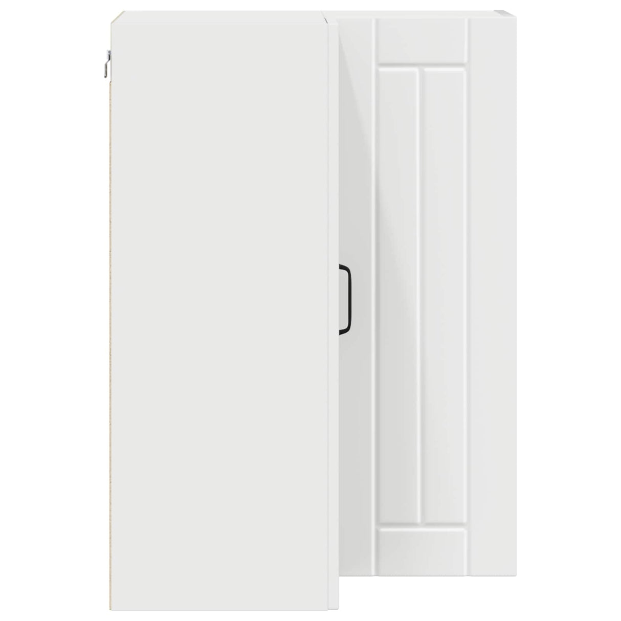 Wall Corner Cabinet LUCCA White 57 x 57 x 80 cm Engineered Wood