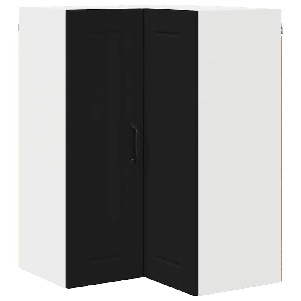 Kitchen Wall Cabinet Black 57 x 57 x 80 cm Engineered Wood
